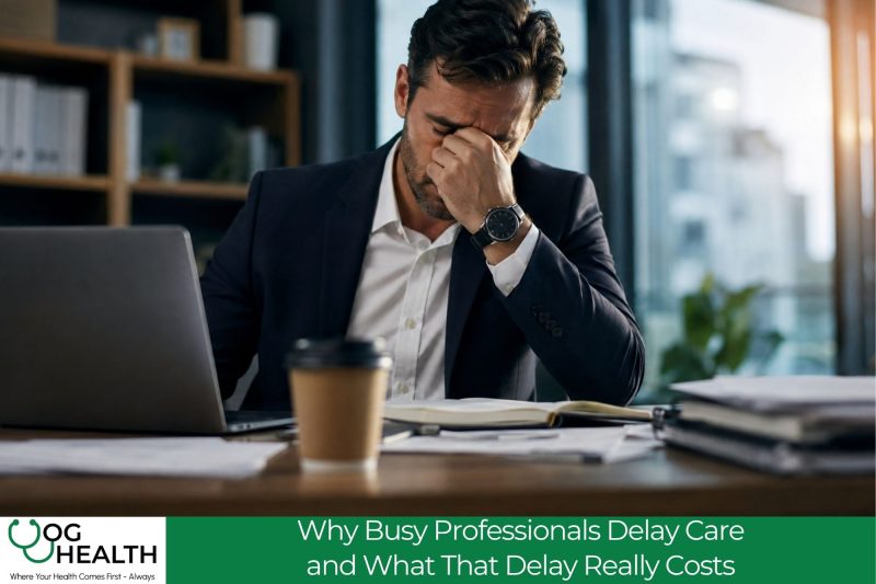 Why Busy Professionals Delay Care—and What That Delay Really Costs